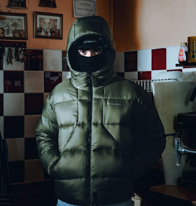Men's St/rmwall Balaclava Puffer Jacket, Color: Stone Green, image 13