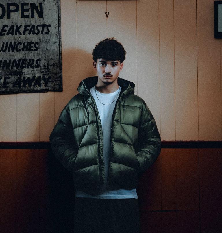 Men's St/rmwall Balaclava Puffer Jacket, Color: Stone Green, image 14