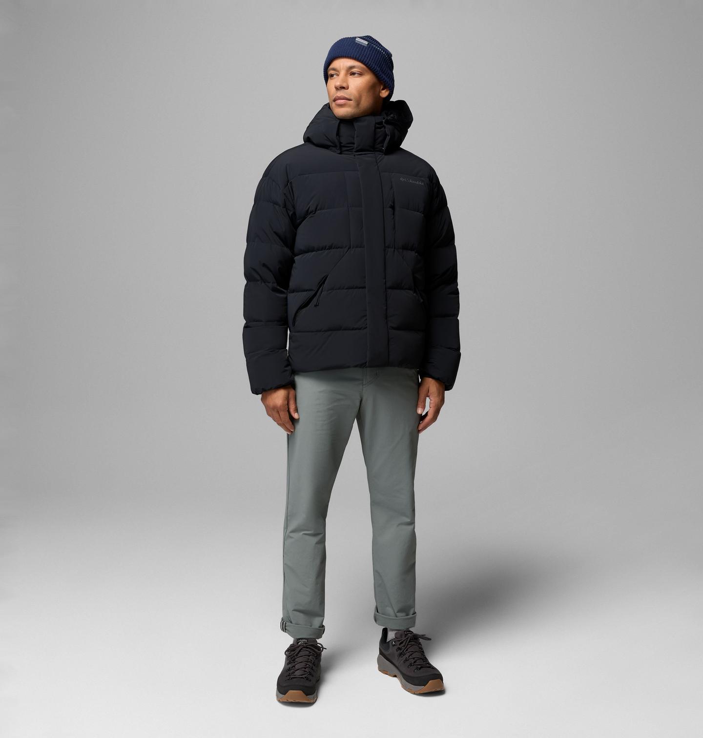 Мужская куртка Columbia Amaze Puff Hooded, цвет: Чёрный — фото 2