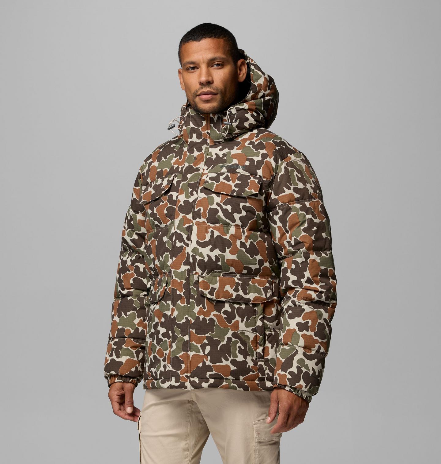 Мужская куртка Columbia Landroamer Printed Puffer, цвет: Камуфляжный — фото 1