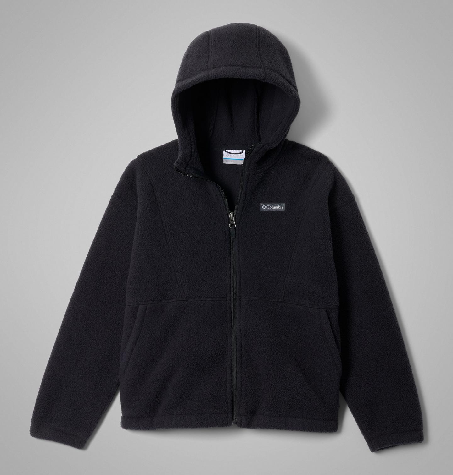 Детская куртка Columbia Timber Crest MTR Fleece Hooded Full Zip, цвет: Чёрный — фото 1