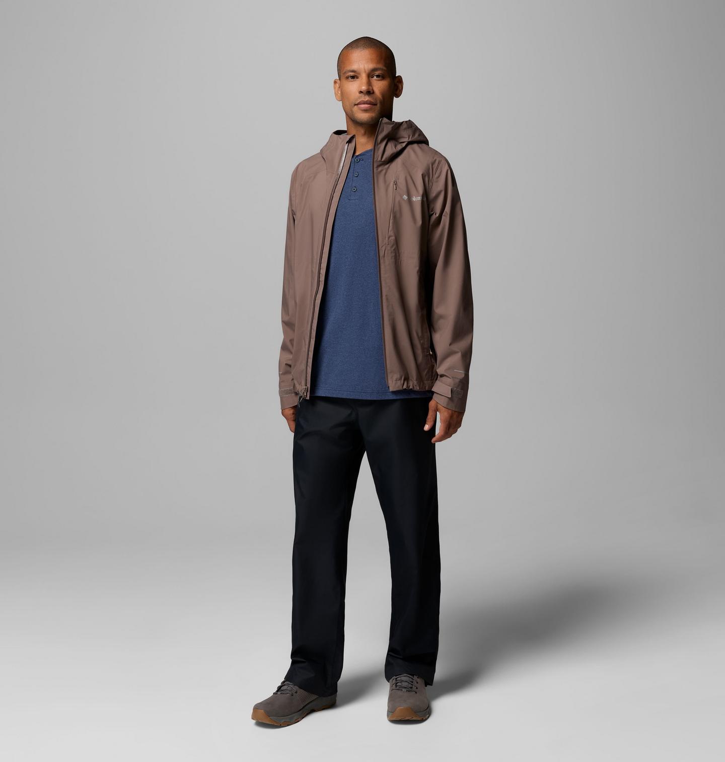 Мужские брюки Columbia Hikebound Rain Pants, цвет: Чёрный — фото 2