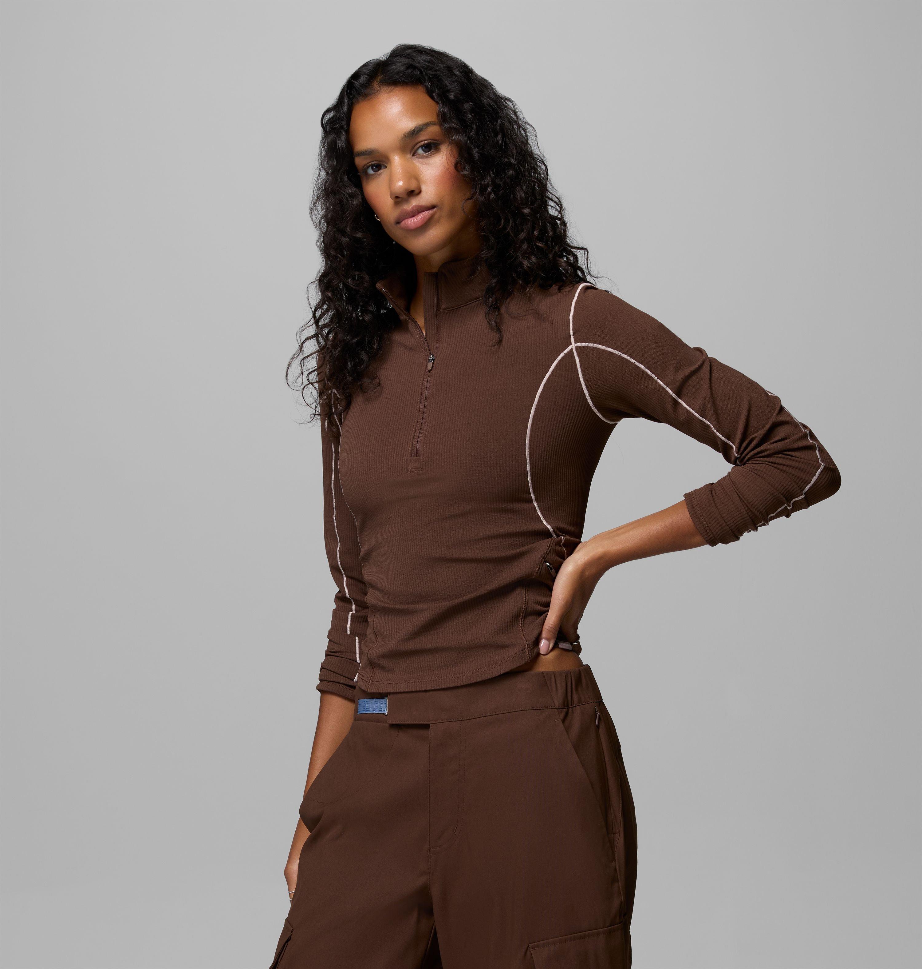 Women's Stonefall Cliff Half Zip Shirt | 256 | L 4