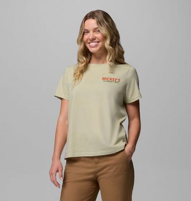 Women's CSC x Disney Graphic T-shirt, Color: Light Aloe, image 1