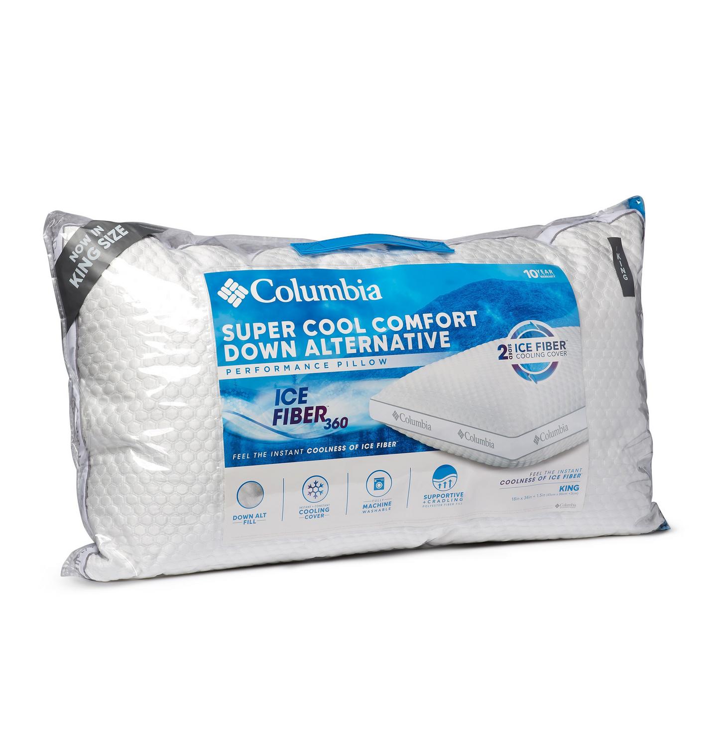 Подушка Columbia Ice Fiber Pillow - King, цвет: Белый — фото 3