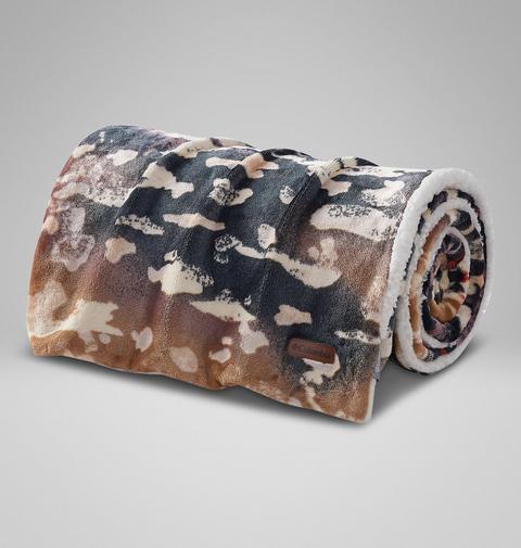Плед Columbia Cozy Sherpa Plush Throw, цвет: Светло-коричневый