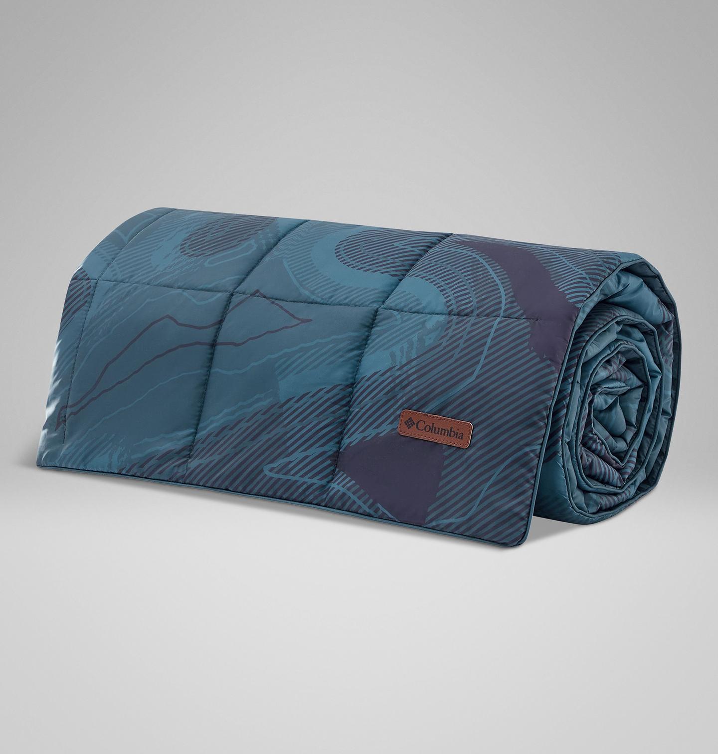 Плед Columbia Packable Down Alt Throw, цвет: Синий — фото 2