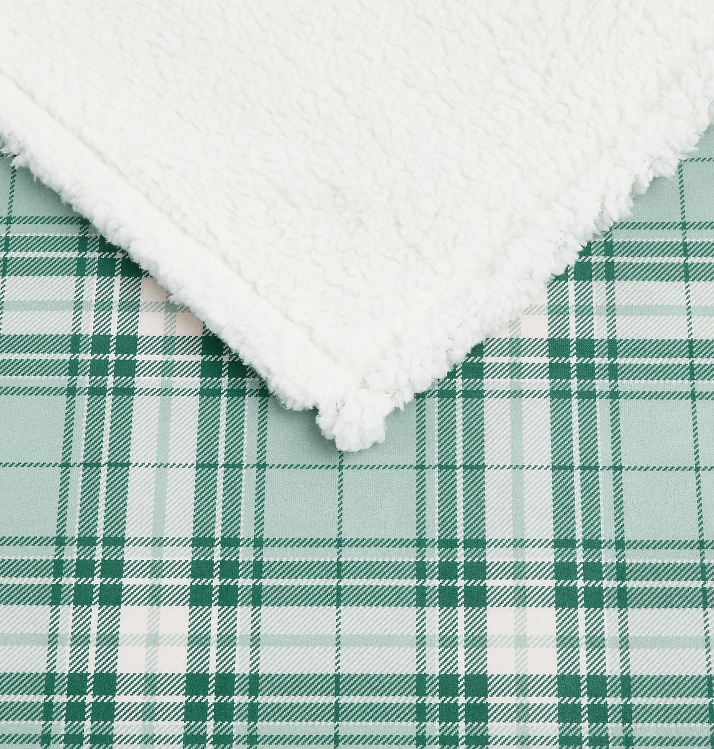 Плед Columbia Flannel To Sherpa Throw, цвет: Синий — фото 3