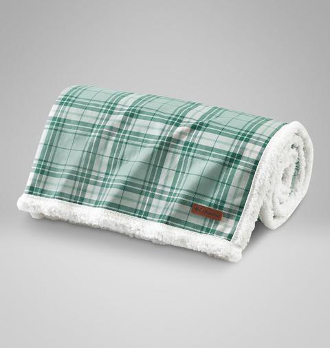 Плед Columbia Flannel To Sherpa Throw, цвет: Синий