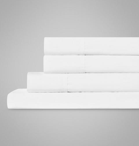Комплект постельного белья из хлопкового перкаля Columbia Omni-Wick, King, цвет: Белый