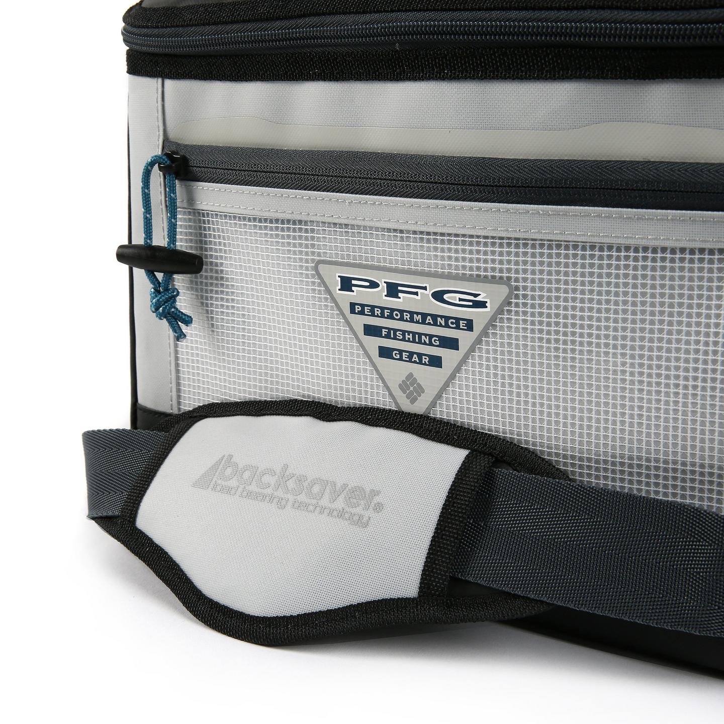 Сумки Columbia PFG Brewha Family Size Zipperless Hardbody® Thermal Pack - 58-Can Capacity, цвет: Холодный серый — фото 4