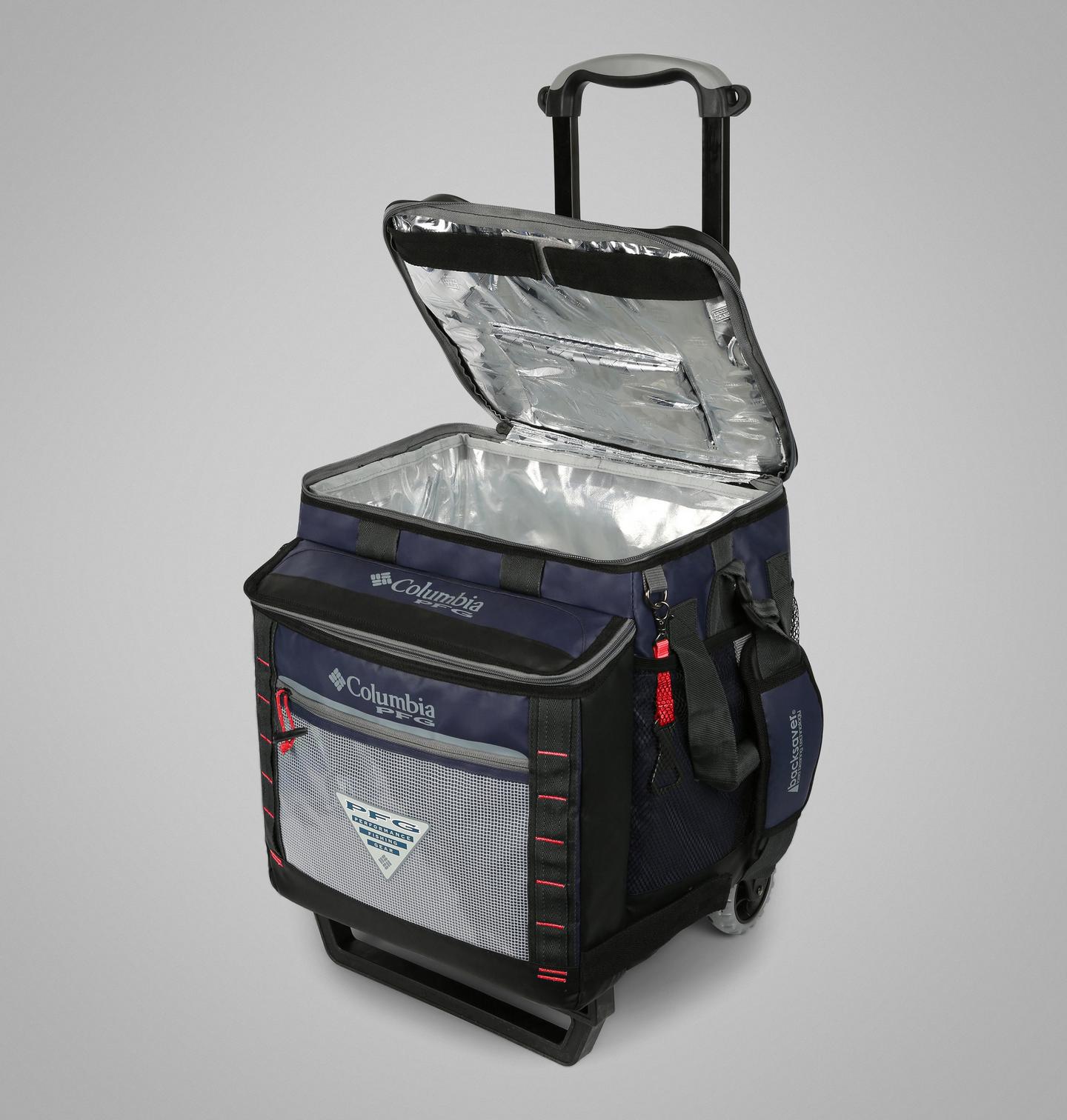 Сумка Columbia PFG Big Katuna Rolling Cooler - 60-Can Capacity, цвет: Тёмно-синий — фото 2