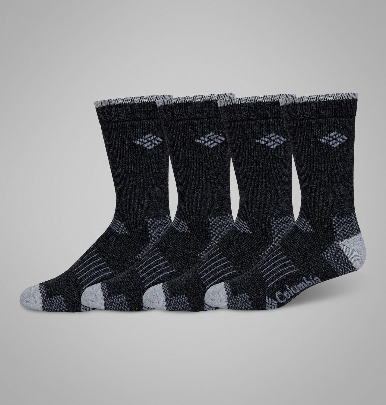 Men's Moisture Control Check Crew Socks - 4 Pack 2