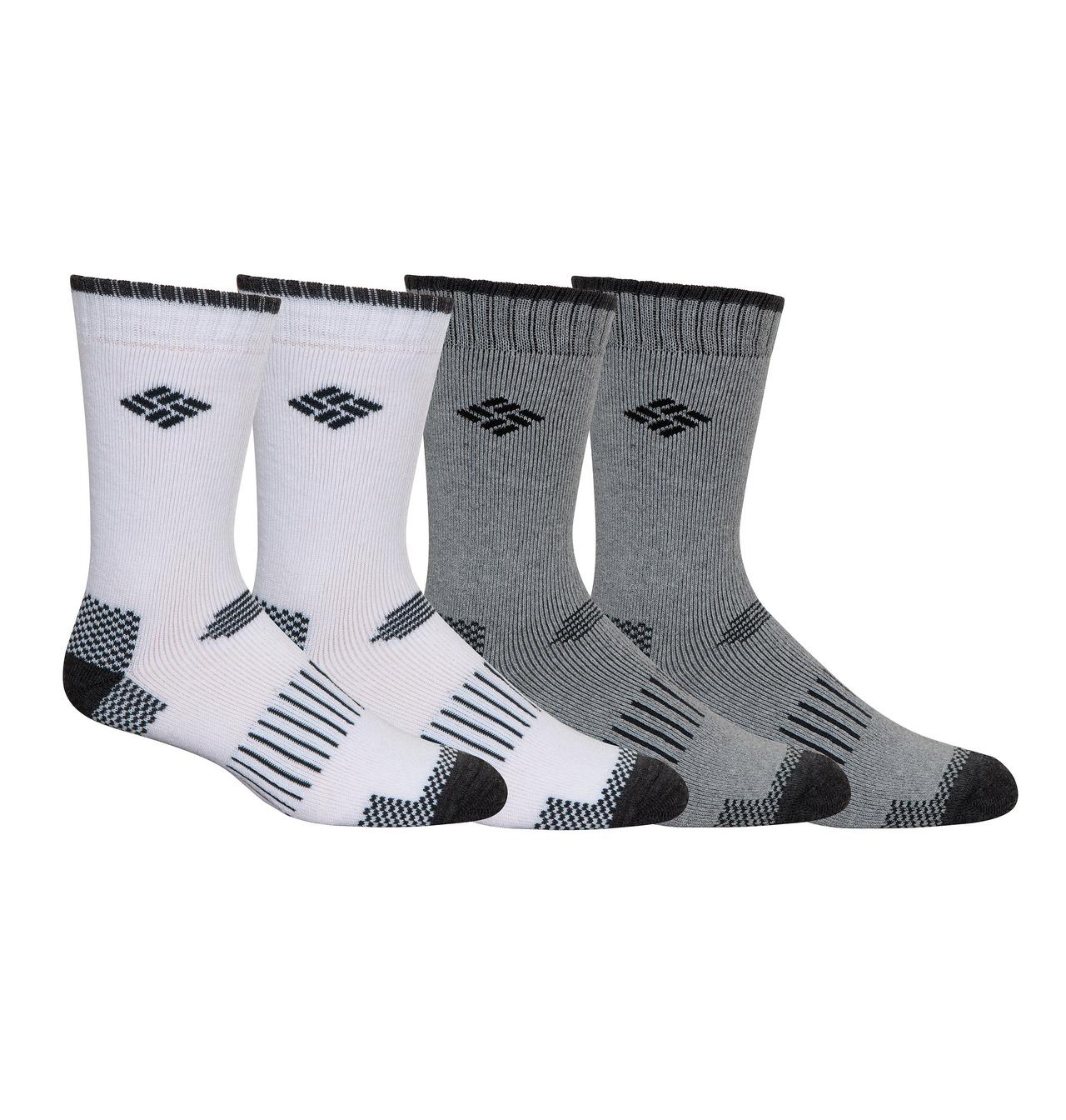 Men's Moisture Control Check Crew Socks - 4 Pack 1