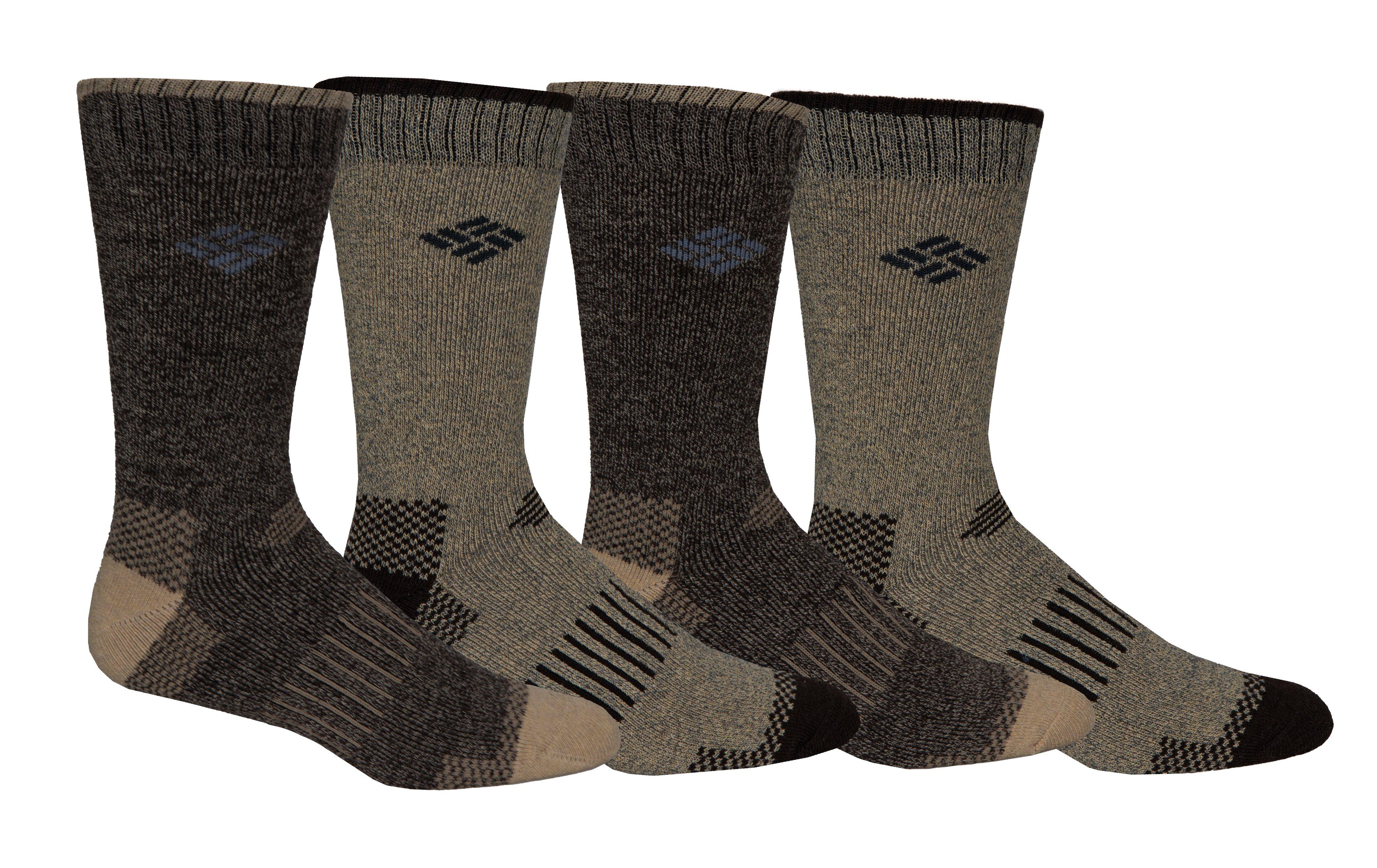 Men's Moisture Control Check Crew Socks - 4 Pack 1