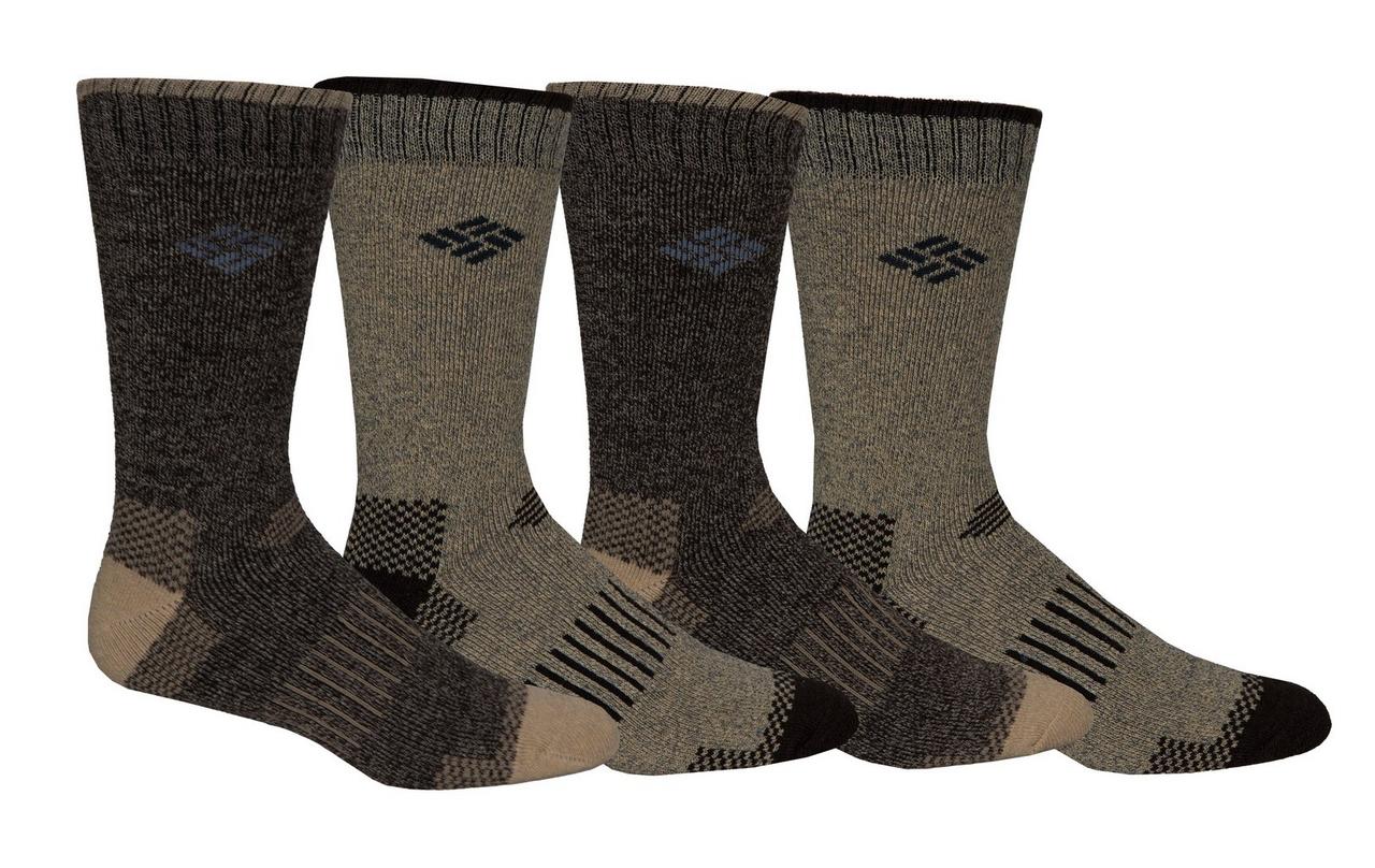 Men's Moisture Control Check Crew Socks - 4 Pack 1
