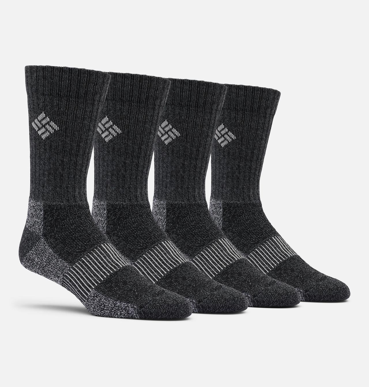 Men's Moisture Control Basic Crew Socks - 4 Pack 1