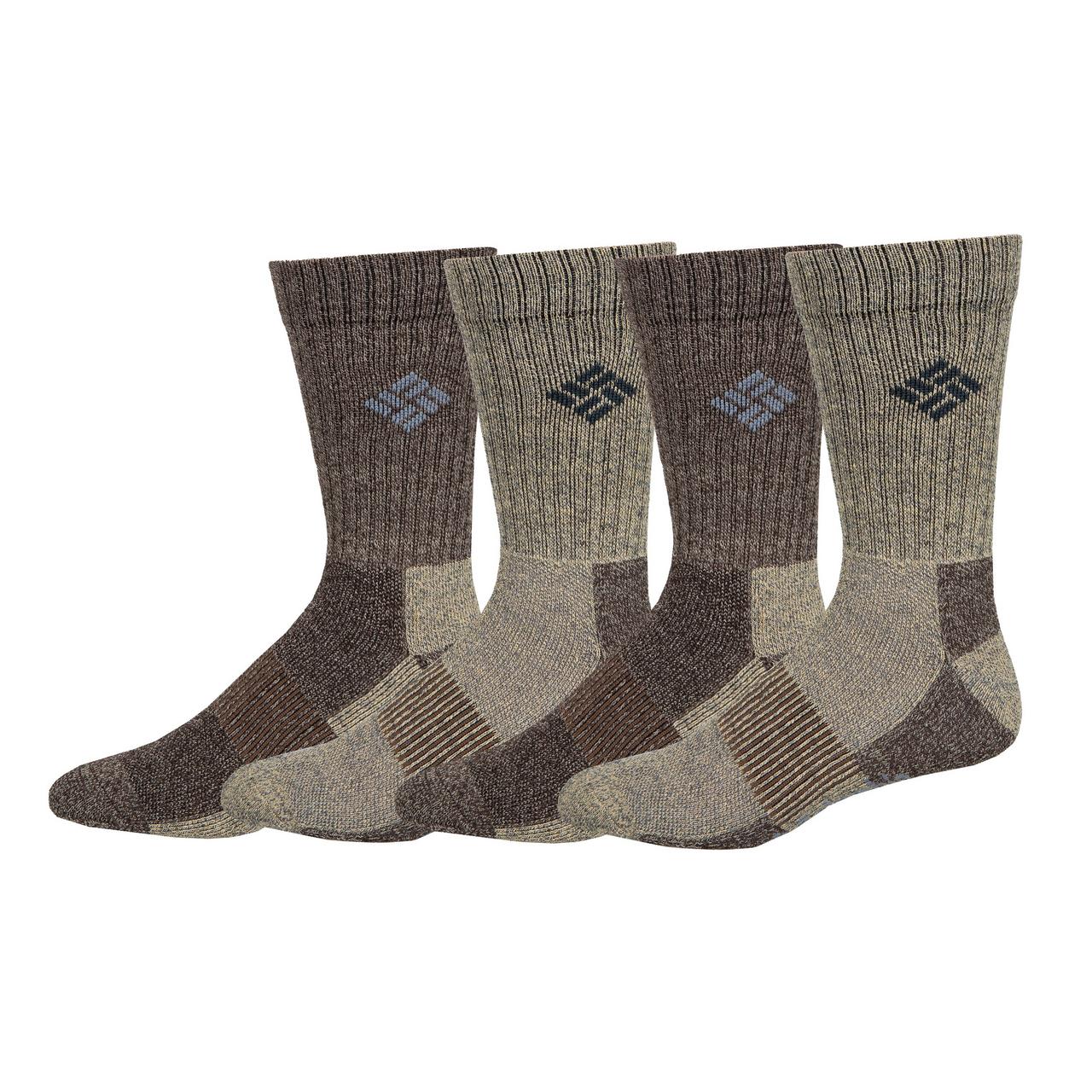 Men's Moisture Control Basic Crew Socks - 4 Pack 1