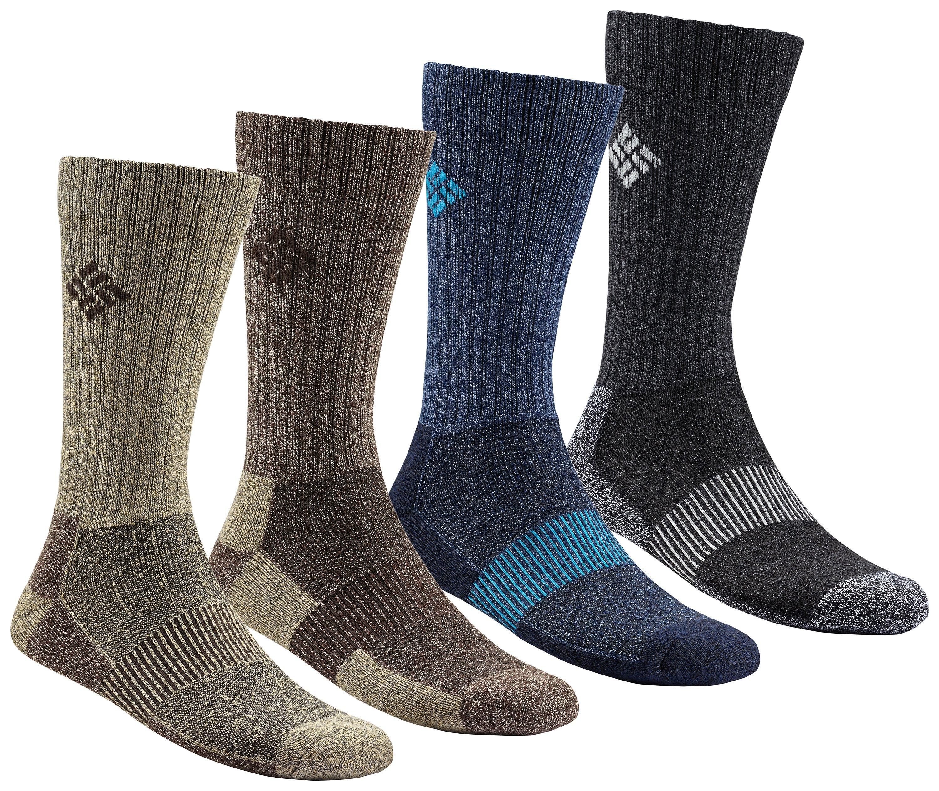 Men's Moisture Control Basic Crew Socks - 4 Pack 1