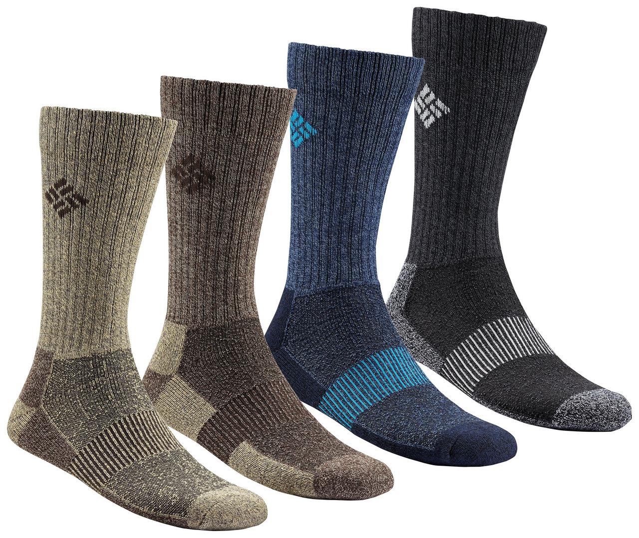 Men's Moisture Control Basic Crew Socks - 4 Pack 1