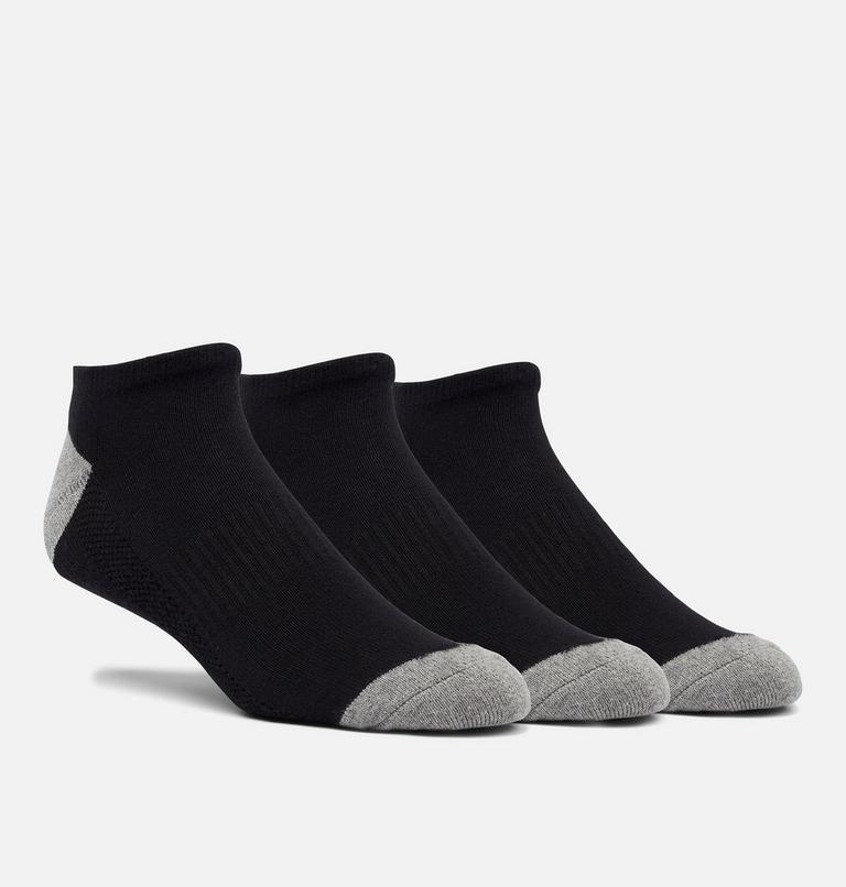 Men's Athletic No Show Socks, Color: Black, image 2