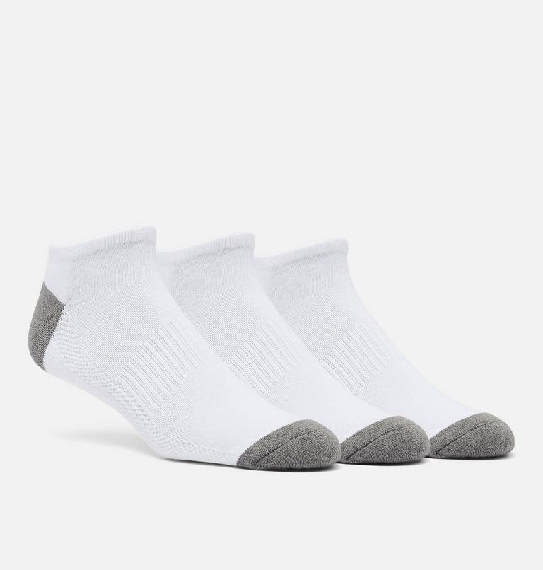 Men's Athletic No Show Socks, Color: White, image 2