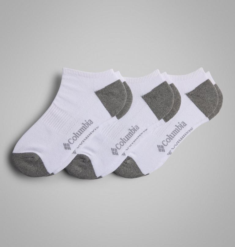Men's Athletic No Show Socks, Color: White, image 1