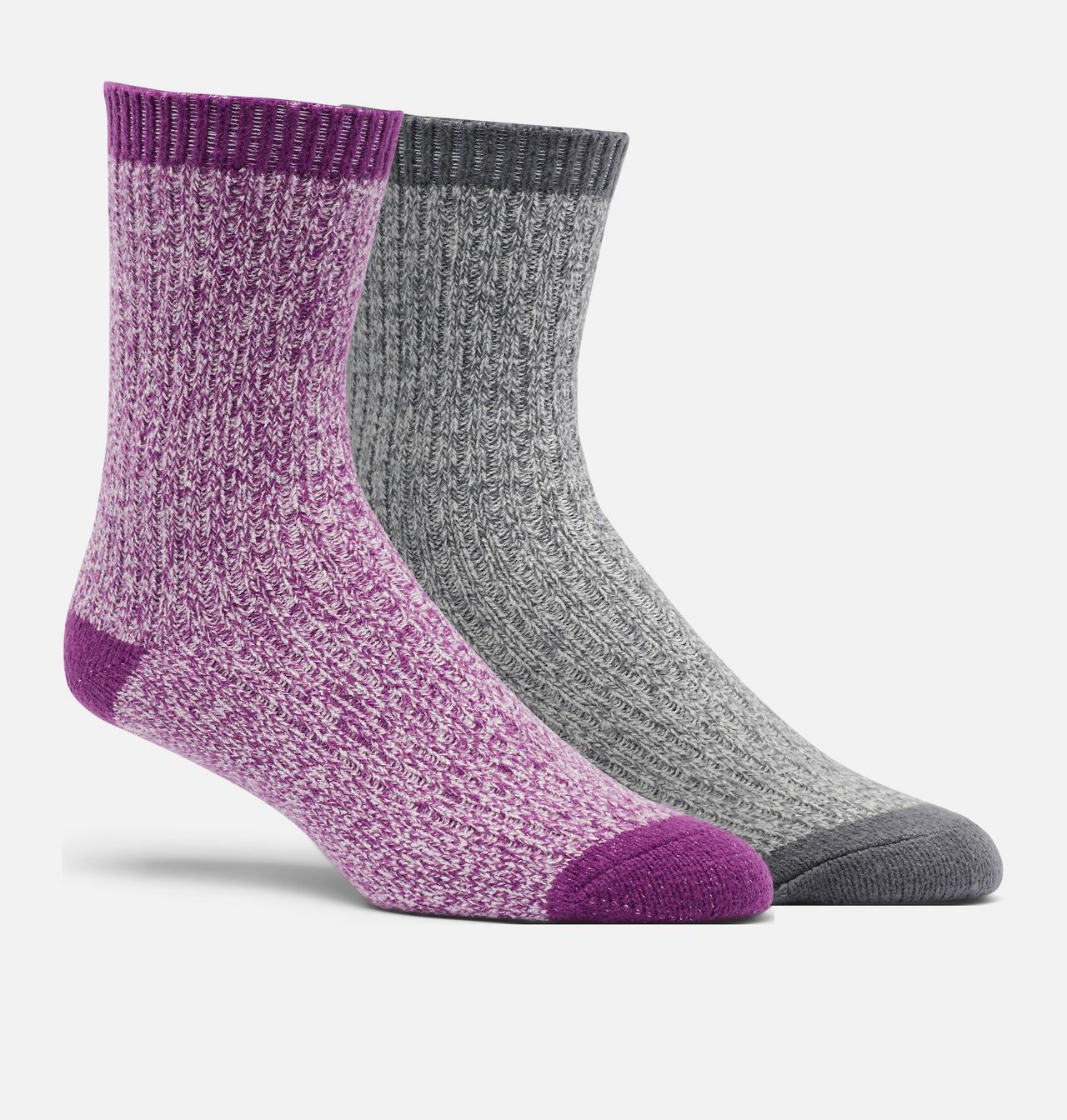 Women's Super-Soft Rib Crew Sock - 2 Pack 1