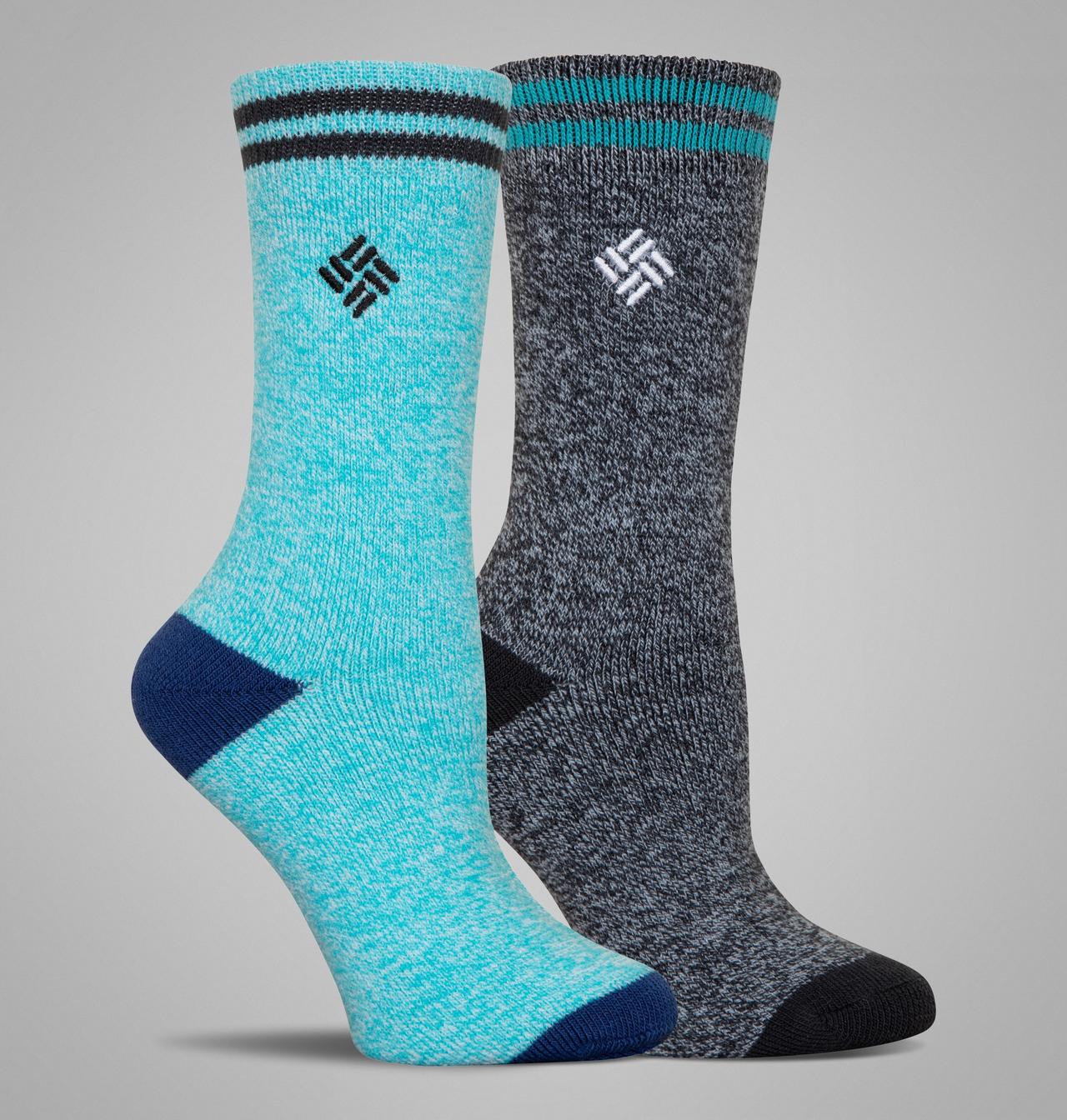 Lot de 2 paires de chaussettes thermiques d'épaisseur moyenne pour femmes 1