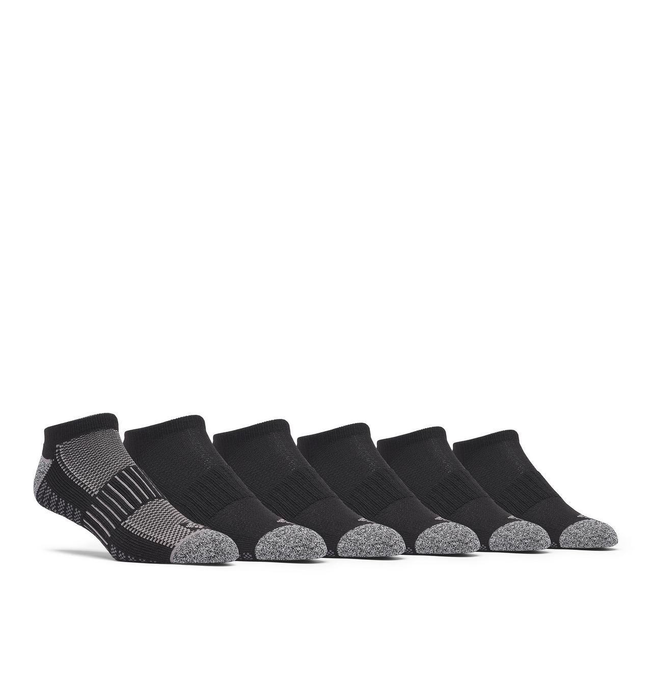Men's No-Show With Pique Footbed Socks - 6 Pack 1