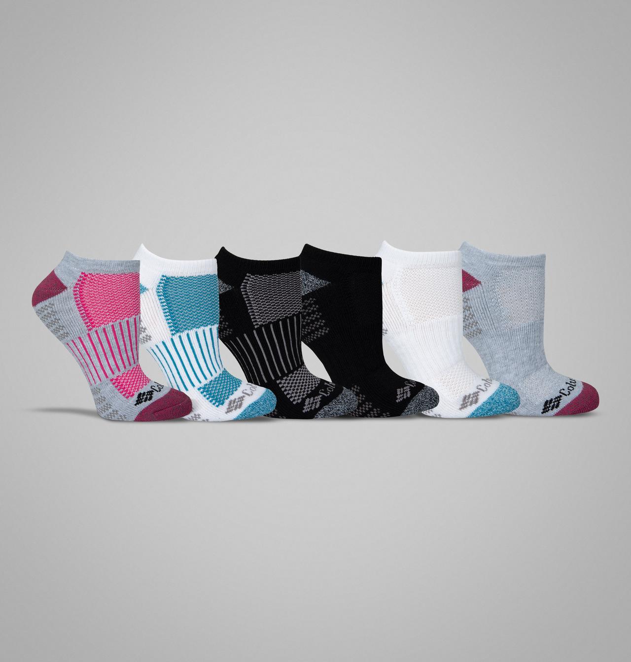 Women's No-Show With Pique Footbed Socks - 6 Pack 1