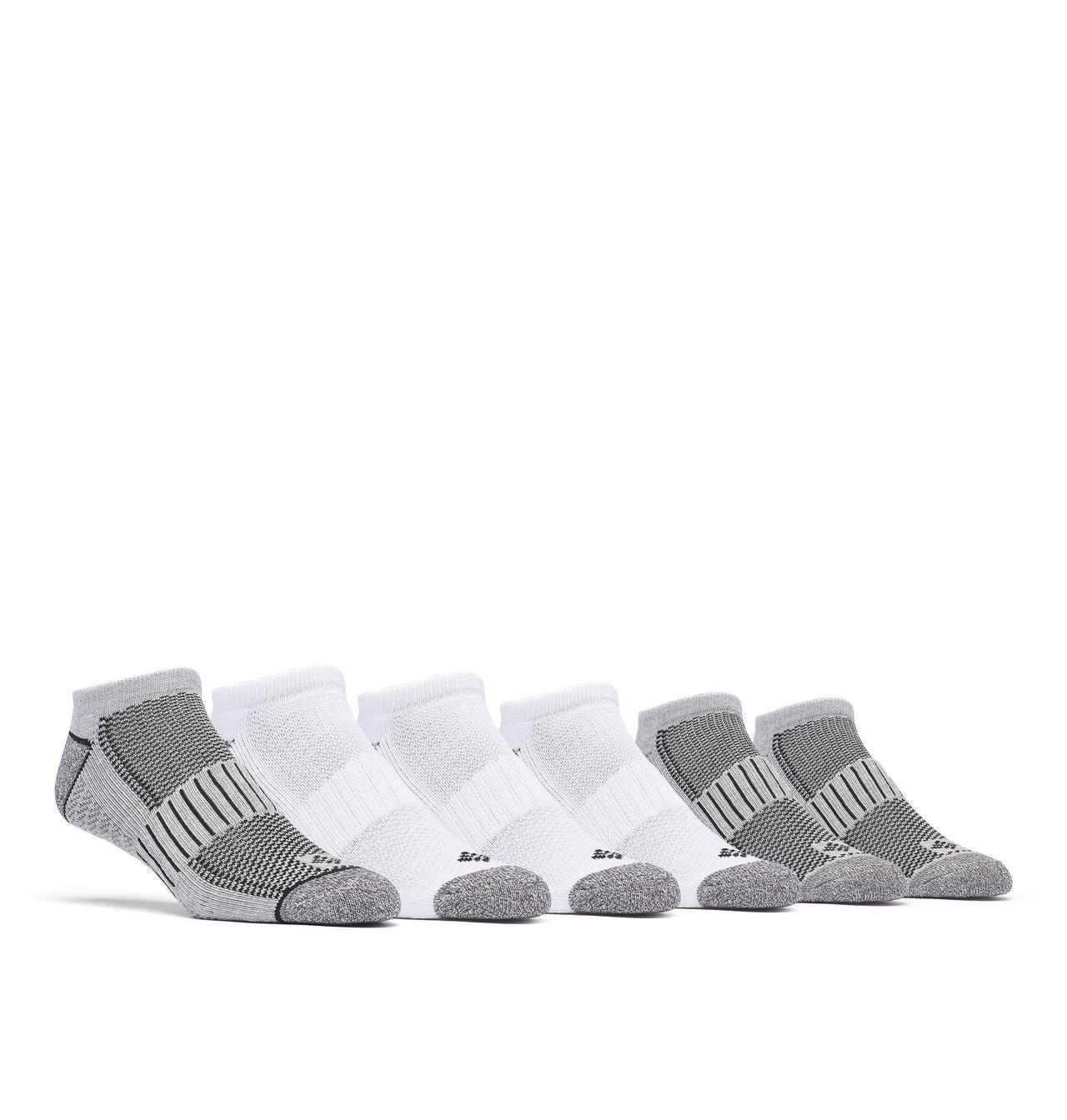 Men's No-Show With Pique Footbed Socks - 6 Pack 1