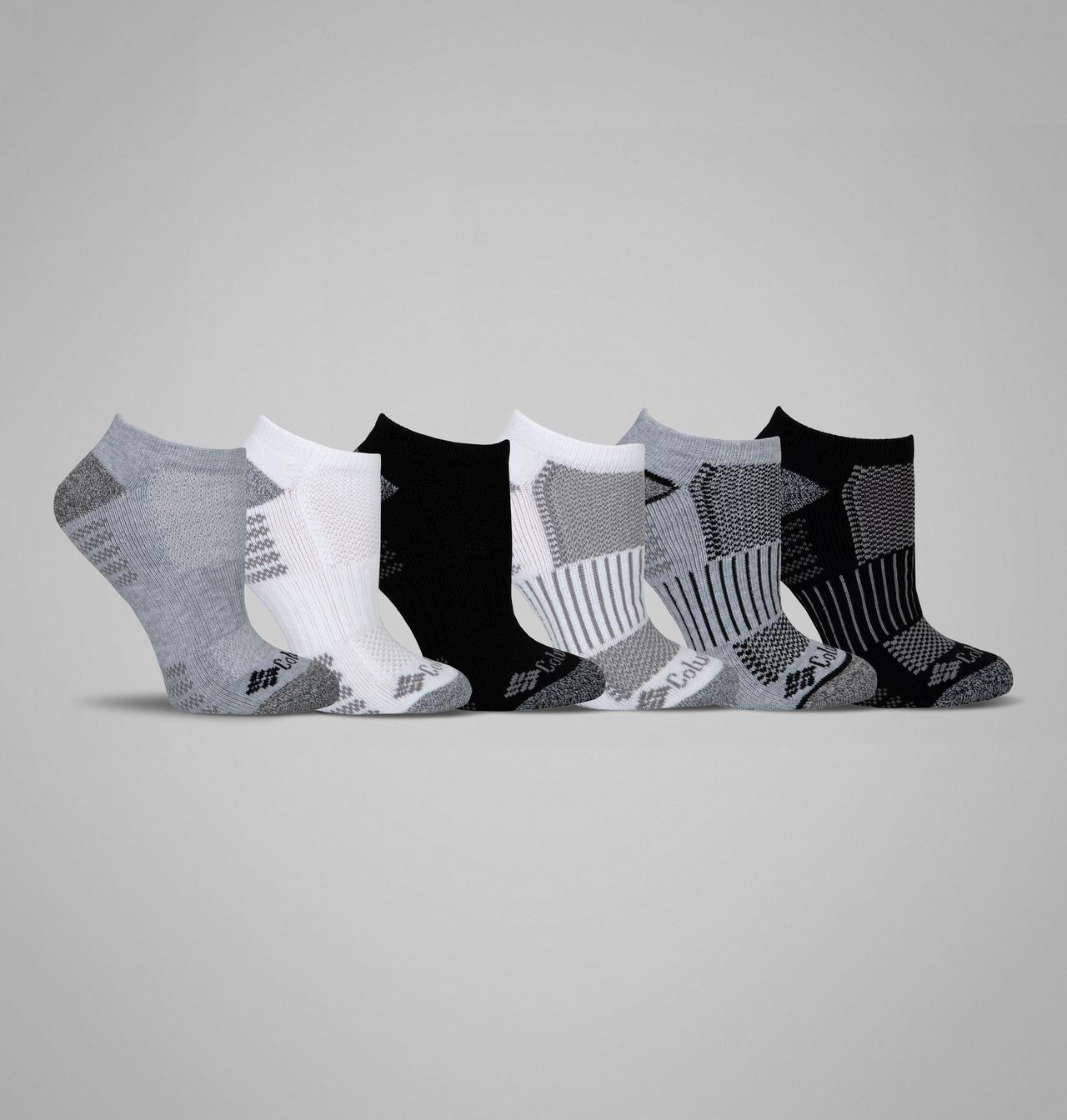 Women's No-Show With Pique Footbed Socks - 6 Pack 1