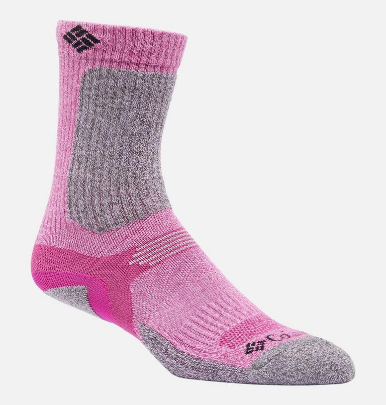 Unisex Crop Crew Hiking LW Sock | 665 | M, Color: Wild Fuchsia, image 1