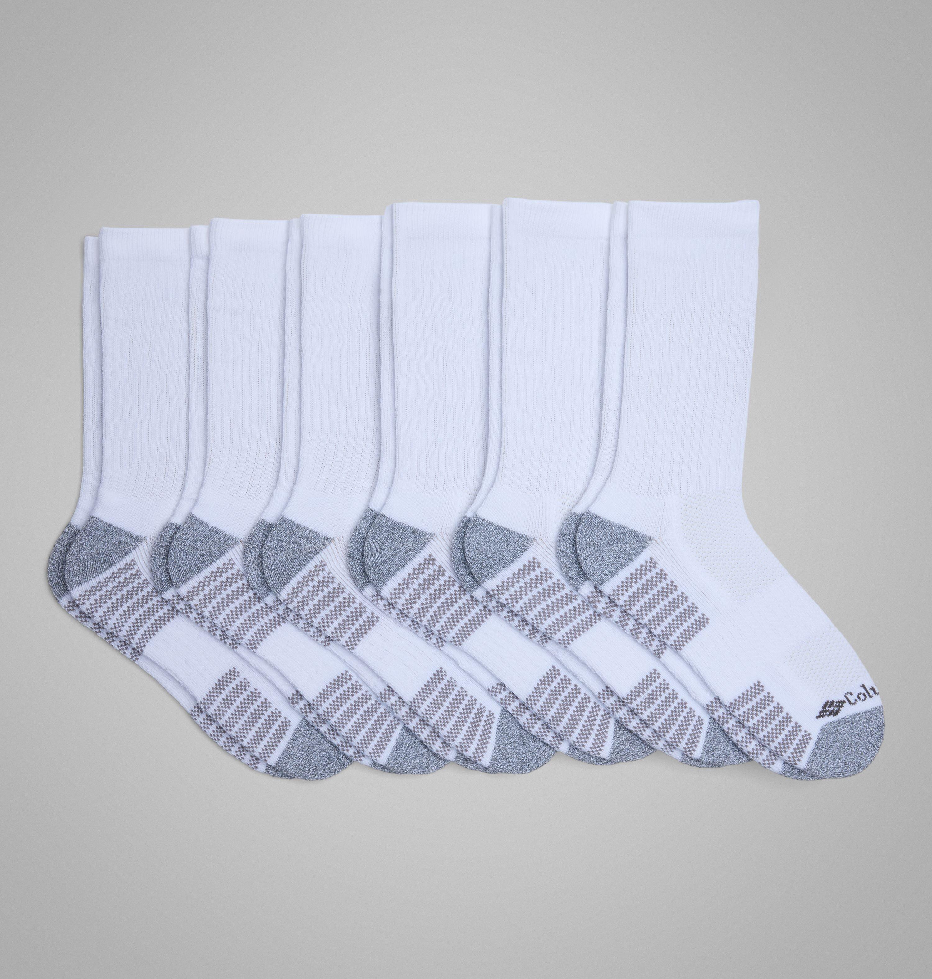 Men's Crew With Pique Footbed Socks - 6 Pack 1