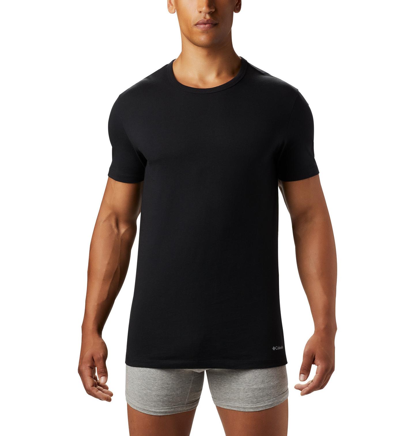 Мужские футболки Columbia Crew Neck Tee Classic Fit - 3 Pack, цвет: Чёрный — фото 2