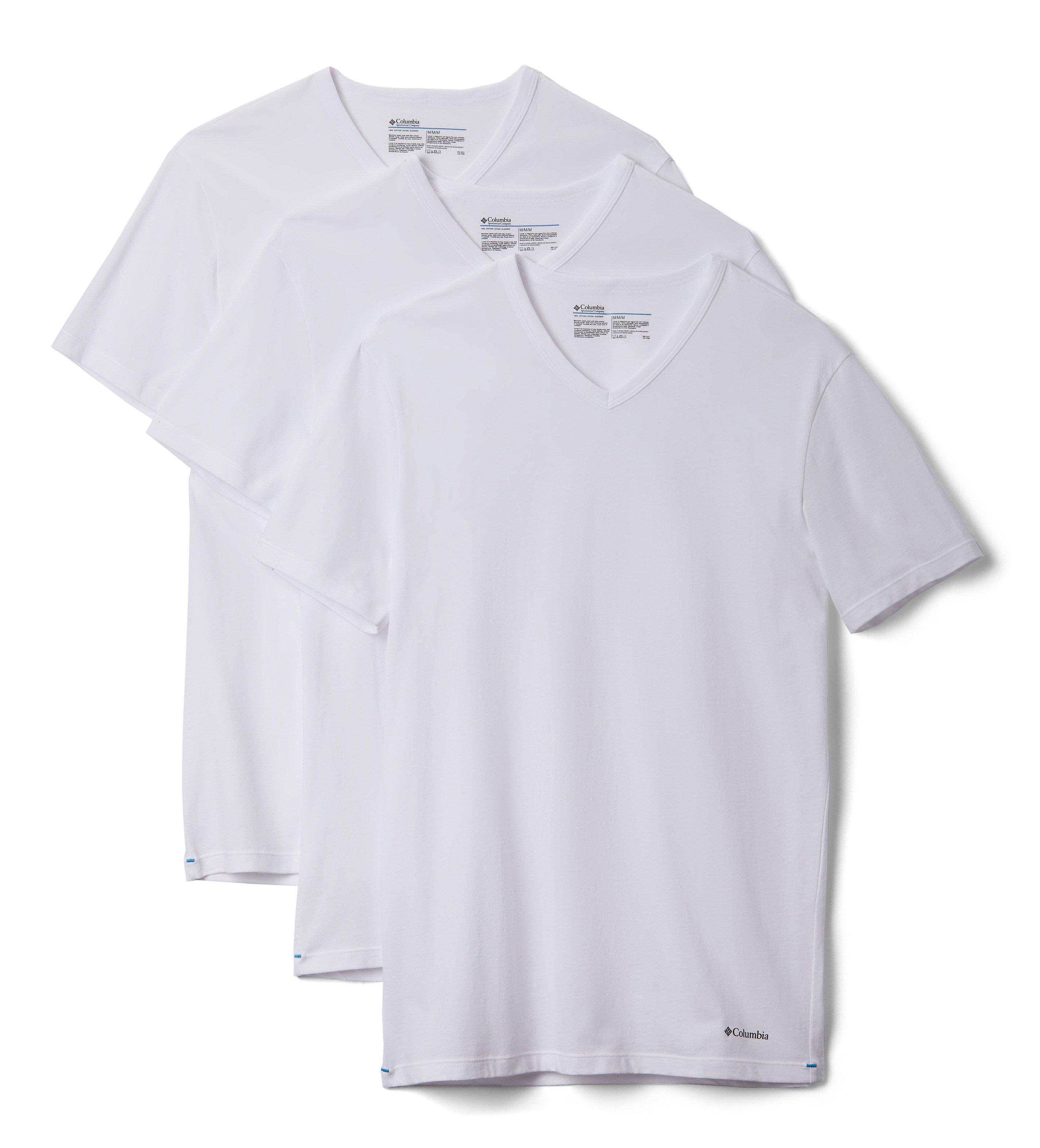 Columbia Men's 3 Pack V-Neck Tee Classic Fit-