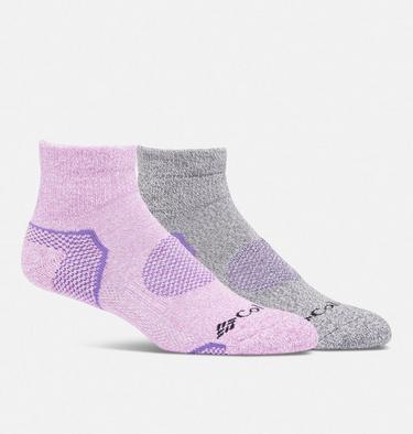 Mi-Chaussette Balance Point Femme - Lot de 2, Color: Plum, image 2