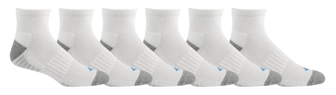 Men's Quarter With Pique Footbed Socks - 6 Pack 1