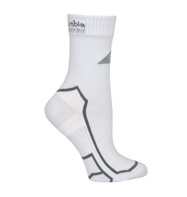 Unisex Trail Run Lightweight Wool Quarter Socks, Color: White, image 2