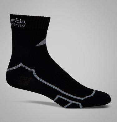 Unisex Trail Run Lightweight Wool Quarter Socks, Color: Black, image 4