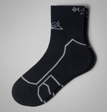 Unisex Trail Run Lightweight Wool Quarter Socks, Color: Black, image 3