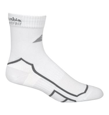Unisex Trail Run Lightweight Wool Quarter Socks, Color: White, image 2