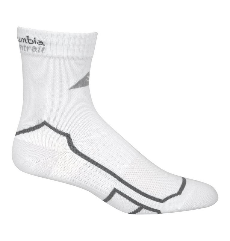 Unisex Trail Run Lightweight Wool Quarter Socks, Color: White, image 2