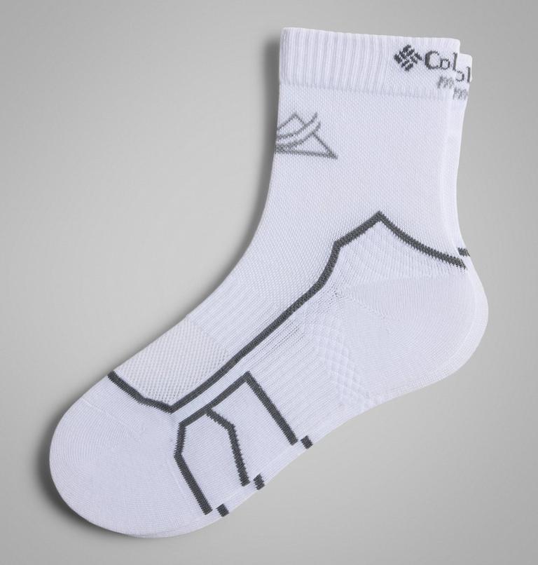 Unisex Trail Run Lightweight Wool Quarter Socks, Color: White, image 1