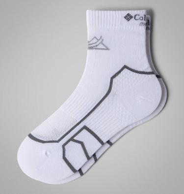 Unisex Trail Run Light-Weight Wool Low Cut Socks, Color: White, image 1