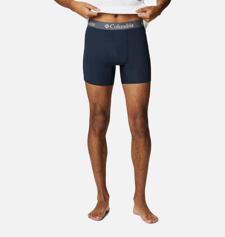 Bóxeres brief de poliéster elástico para hombre - 3 unidades, Color: Azure/Azul/Columbia Navy, image 2