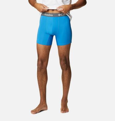 Men's Poly Stretch Boxer Briefs - 3 Pack, Color: Azure/Azul/Columbia Navy, image 8