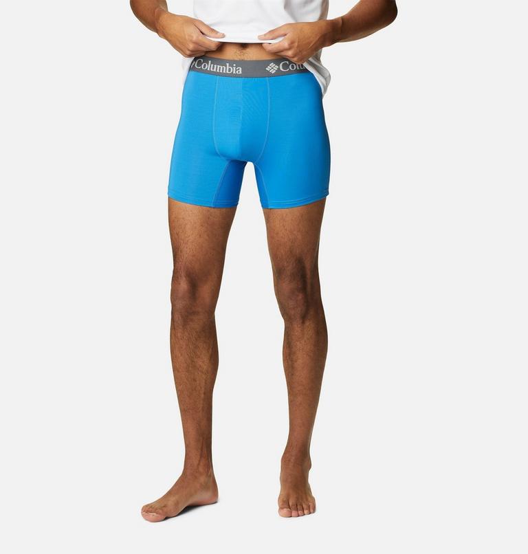 Bóxeres brief de poliéster elástico para hombre - 3 unidades, Color: Azure/Azul/Columbia Navy, image 4