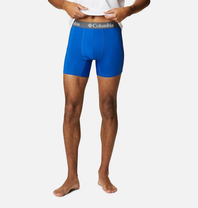 Bóxeres brief de poliéster elástico para hombre - 3 unidades, Color: Azure/Azul/Columbia Navy, image 6